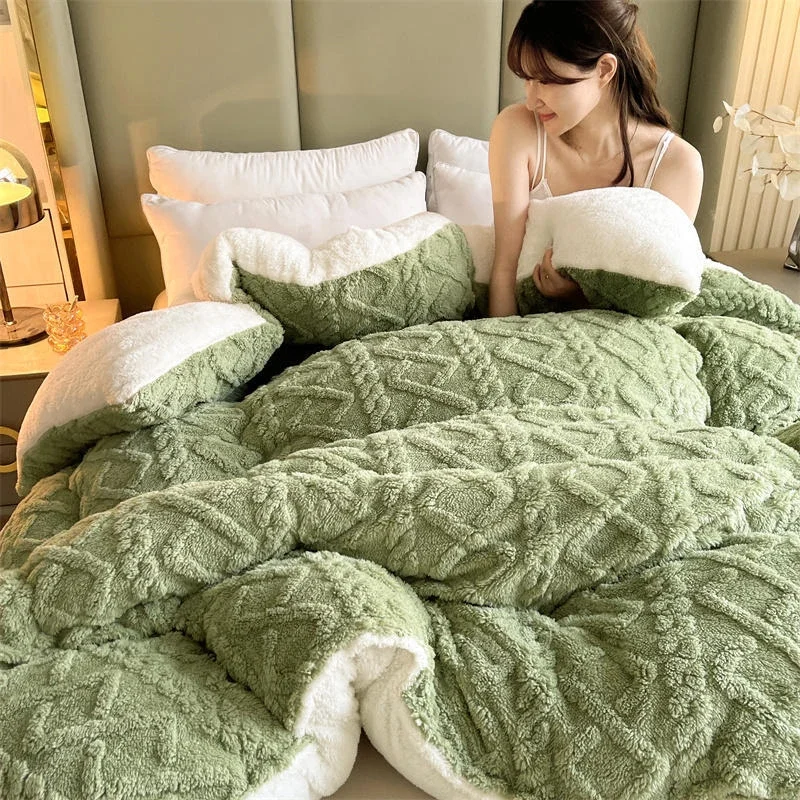 100%Australian Wool Comforter Embroidery Winter Blanket Queen Quilt King  Size Quilted top Comforters capa edredones blanco futon - AliExpress