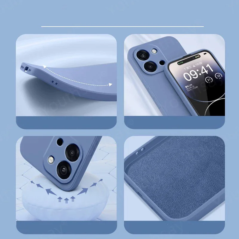 Soft Liquid Silicone Protective Phone Bumper Case with Original Design