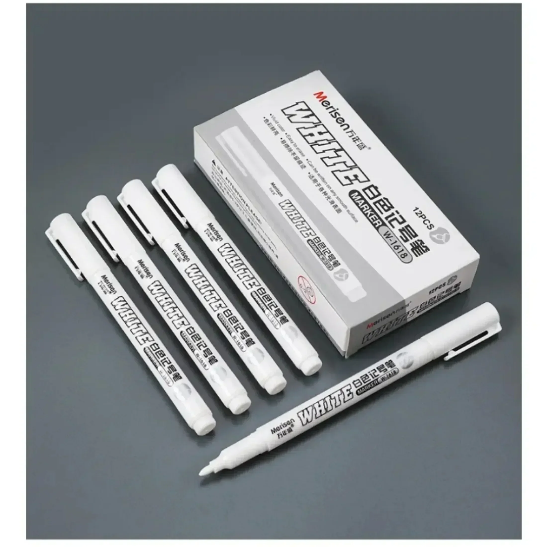 Permanent Marker Pen 1/3/5 Pcs White Marker Pen Alcohol Paint Oily Waterproof Tire Painting Graffiti Pens Gel Pen Art Painting Supplies