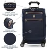 Platinum Elite Softside Expandable Carry on Luggage, 8 Wheel Spinner Suitcase, USB Port, Suiter, Men and Women, True Navy Blue 3