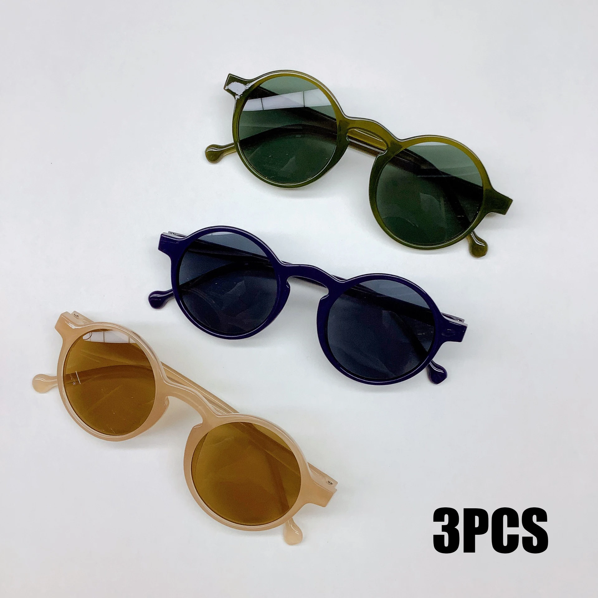 3PCS Fashion UV400 Resistant Children's Sunglasses