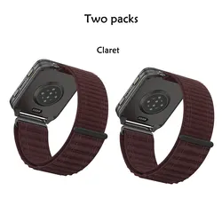 Breathable Soft Nylon Wristband with Metal Connector - Adjustable Sport Strap - 24mm Universal (2pcs - 3)