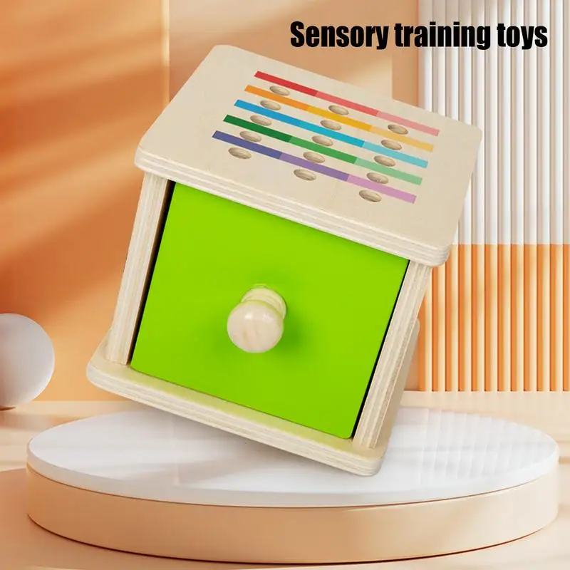 Toddler Sorting Toys Wooden Matching Game Box Color Sorting Preschool Learning Activities Educational Toys Fine Motor Skills For