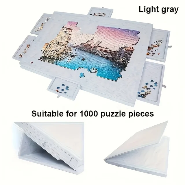 1 ensemble de planches de Puzzle décoratives 6 en 1, bureau de Puzzle inclinable avec 6 tiroirs, peut contenir 1000 pièces pour la décoration de la maison et le rangement éducatif 3 1 ensemble de planches de Puzzle décoratives 6 en 1, bureau de Puzzle inclinable avec 6 tiroirs, peut contenir 1000 pièces pour la décoration de la maison et le rangement éducatif 3