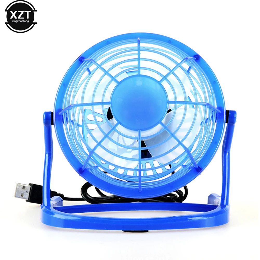 USB Silent Fan Desk Cooler for Laptop Notebook Desktop PC Ofiice Summer Cooling Fans 4 Blades Rotatable USB Mini Fans Socket mini fan cooling fan mini exhaust fan