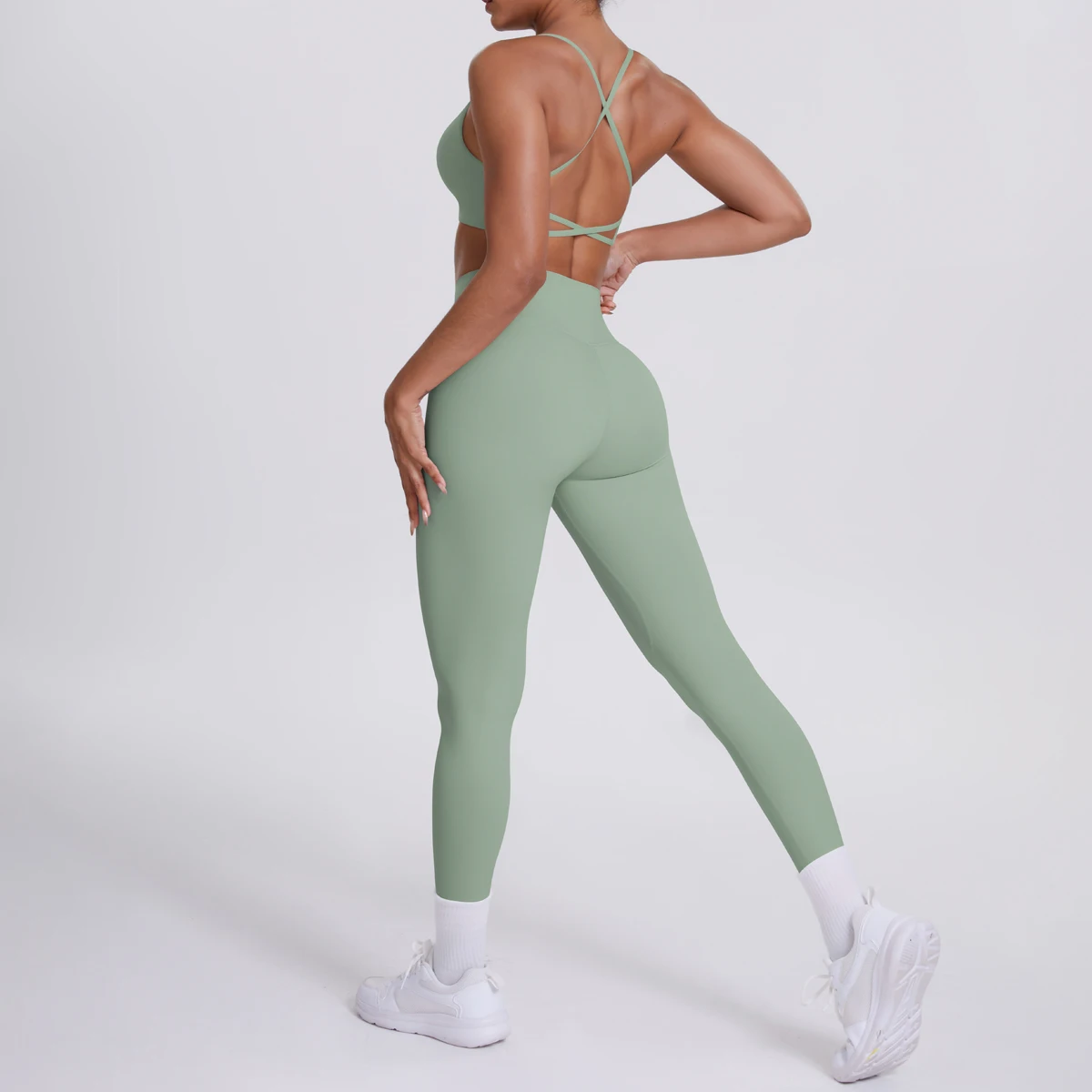 Women's Yoga Suit – Seamless Sports Bra & High Waist Leggings | Breathable Quick Dry Activewear