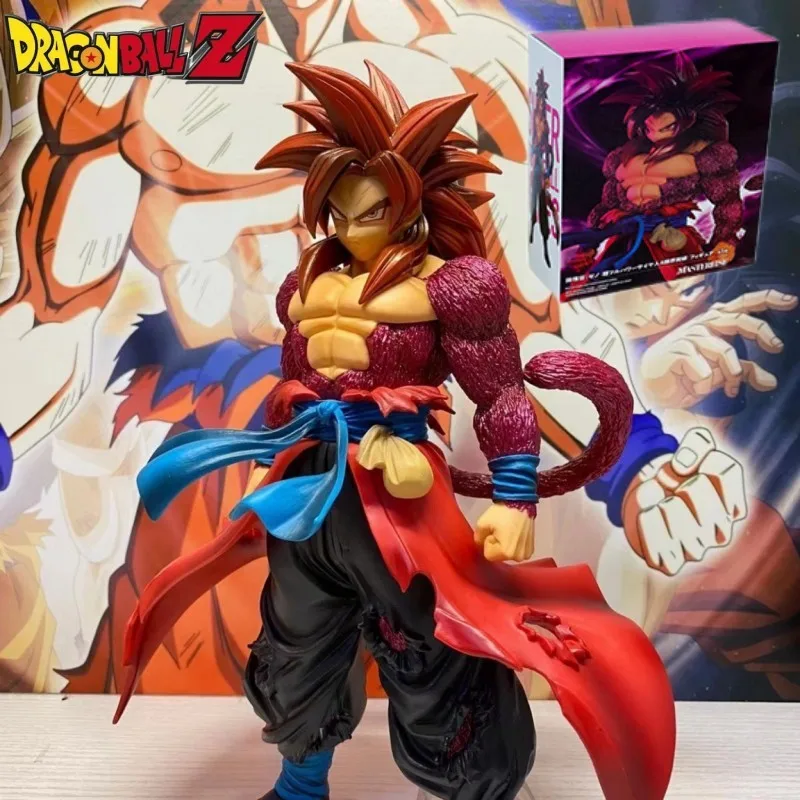Dragon Ball Z Goku Anime Figure Gk 27Cm Super Saiyan 4 Action Figure Ssj4 Statua Figurine Collezione Pvc Modello Bambola Giocattoli Regali