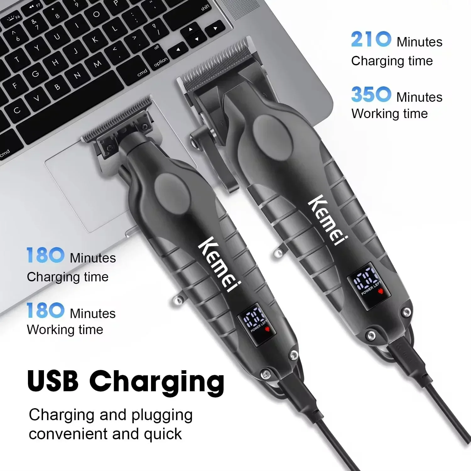 Kemei KM-2290 KM-2293 KM-T95 Professional Cutting Machine Electric Shaver Hair Trimmers With LCD Display Men's Hair Clipper hair clipper electric shaver hair trimmer
