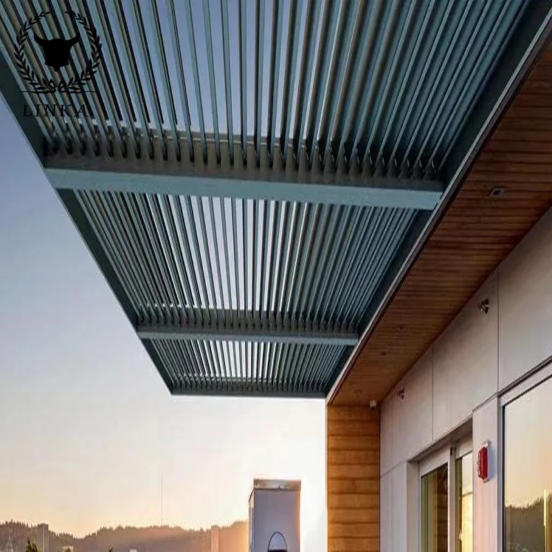 Pergola Bioclimatica Personalizzata 3X3 4X3 5X4 4X4 Gazebo Da Esterno Regolabili Pergola Da Esterno In Alluminio Con Tetto A Lamelle Impermeabile