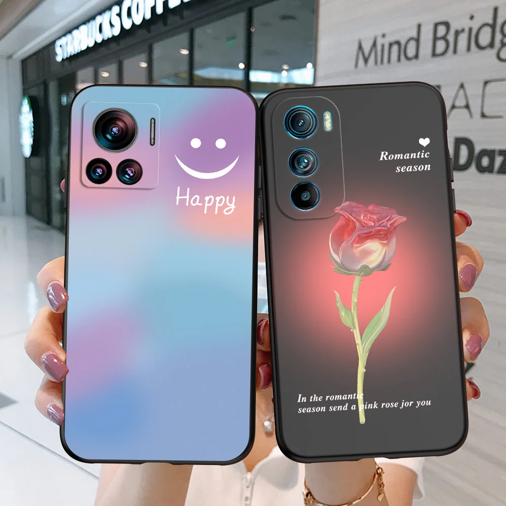 Custodia In Tpu Nero Per Motorola Moto Edge 30 Neo Pro Ultra Fusion 5G E6 Plus E6I E6S Beautiful