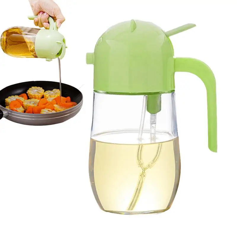 

Oil Sprayer For Cooking 580ml Spray Oil Bottle For Cooking Press Type Refillable Cooking Oil Sprayer Kitchen Oil Mister Olive