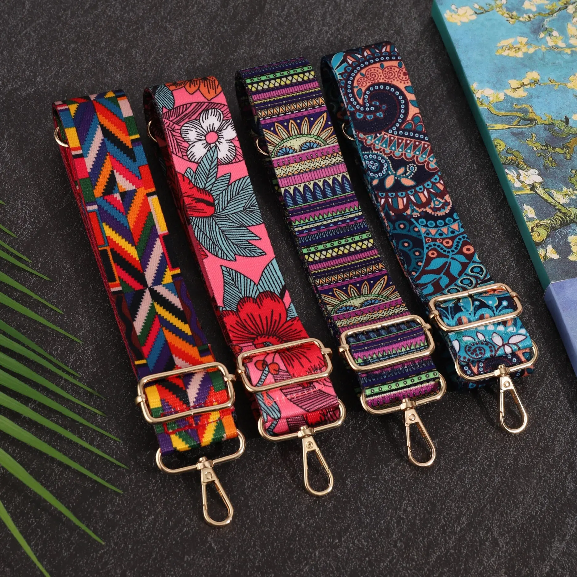 Bag Straps Fashionable Versatile Ethnic Style Adjustable Replacement For Bag And Travel Accessories
