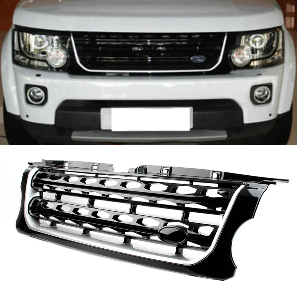

Glossy Black ABS Car Racing Grill Front Bumper Honey Comb Mesh Grille For Land Rover Discovery 4 LR4 2014 2015 2016 LR051300