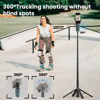 Aochuan AI Smart Gimbal Tripod Selfie Stick Foldable 360° Auto Follow-Up Face Tracking Gimbal All-in-one Phone Holder For phone - Image 5