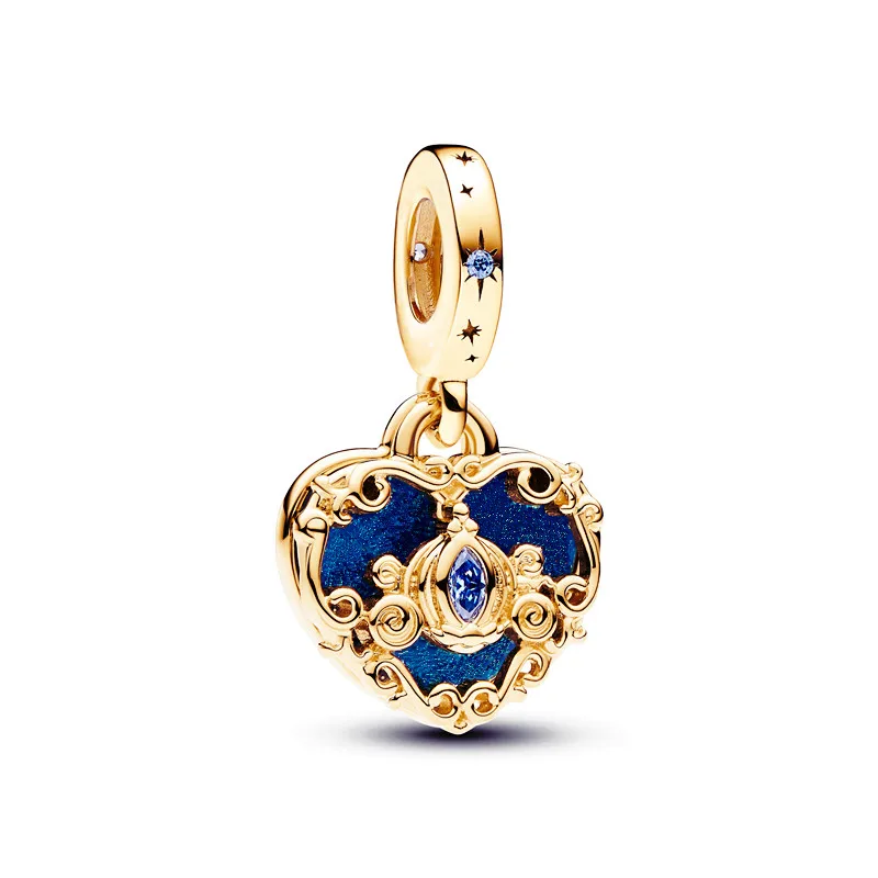 New Gold Plated Series Scarab Snake Phoenix Charm Beads Fit Original 925 Sterling Silver Bracelet DIY Women Fashion Jewelry Gift 6