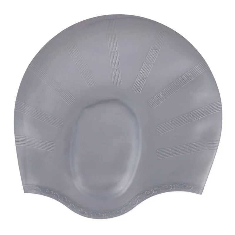 Adults Waterproof Swimming Caps Men Women Swim Pool Cap Long Hair Ear Protect Large Size Natacion Badmuts Diving Hat Silicone