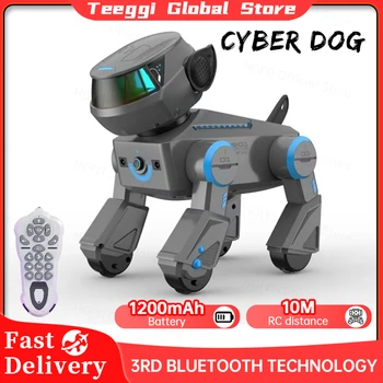 Teeggi Intelligent RC Robot Dog Multifunzione RC Meccanico Cane Giocattolo Educativo Elettrico Bionic Smart Robot Giocattolo Per I Bambini Regalo