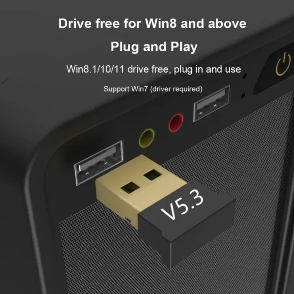 USB Bluetooth 5,3 адаптер беспроводной Bluetooth 5,1 адаптер для ПК ноутбука беспроводной динамик аудио приемник USB передатчик