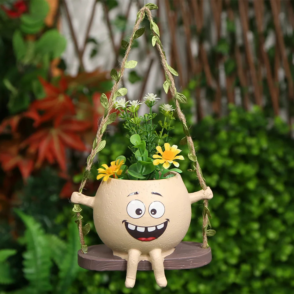 Resin Succulent Planter Pot for Indoor Outdoor Plants