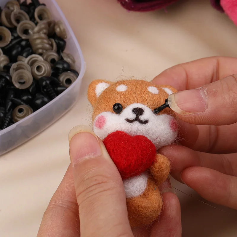 IMZAY Plastic Mini Eyes Kit 3-10mm Needle Felting Accessories For Bears Animals Dolls DIY Plush Toys Girls Toy Accessories