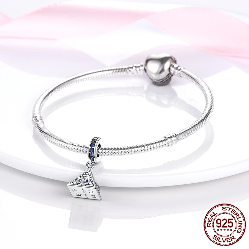 ZiNuo - Ciondolo acchiappasogni per braccialetto, in argento Sterling 925, con fiori di cristallo colorati, perline a forma di piuma, per braccialetti europei, Argento Smalto Cristallo argento