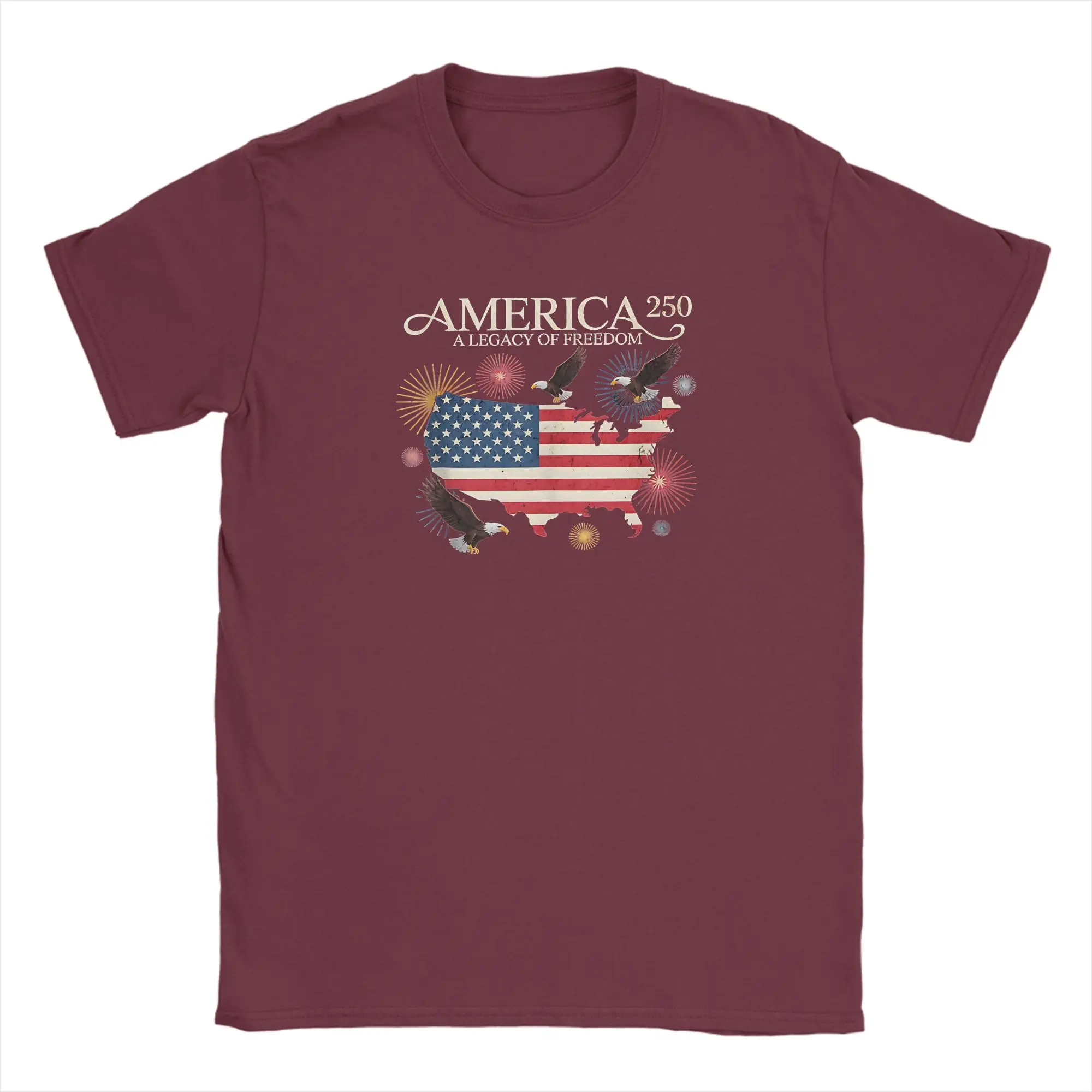 Vintage 250th Anniversary US Flag Short Sleeve T-Shirt