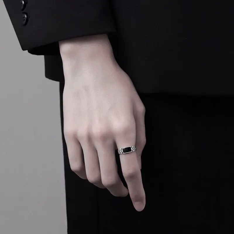 Finger ring Vintage Ethnic Minimalist Dragon Pattern Adjustable Men's Party Accessory Jewelry Gift