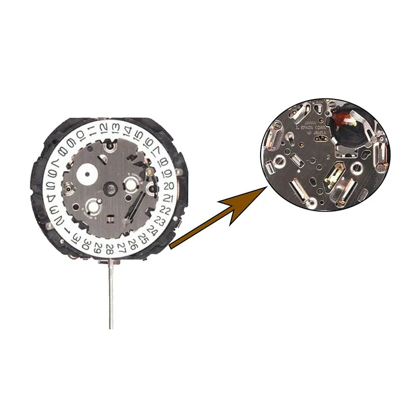 Quartz Watch Movement YM62A Replaces 7T62A Quartz Movement Date At 3 Watch Repair Parts Replacement Parts