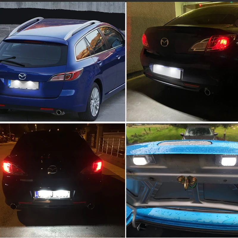 2x For Mazda 323 Miata Protege MX-5 MPV Tribute LED Number License Plate Lights