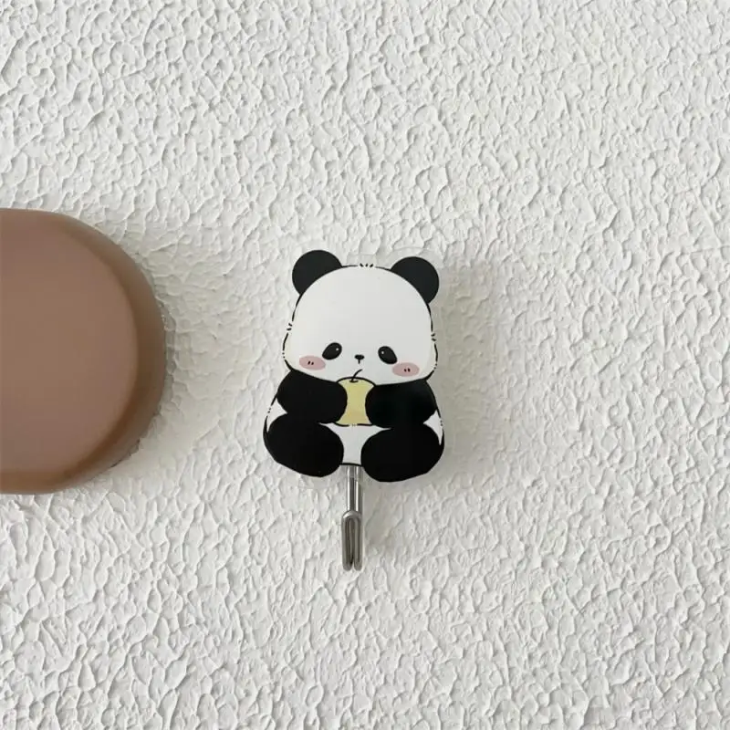 Panda Hooks No Punching Traceless  Door Key Bathroom Kitchen Home Storage Decorative Hooks 5