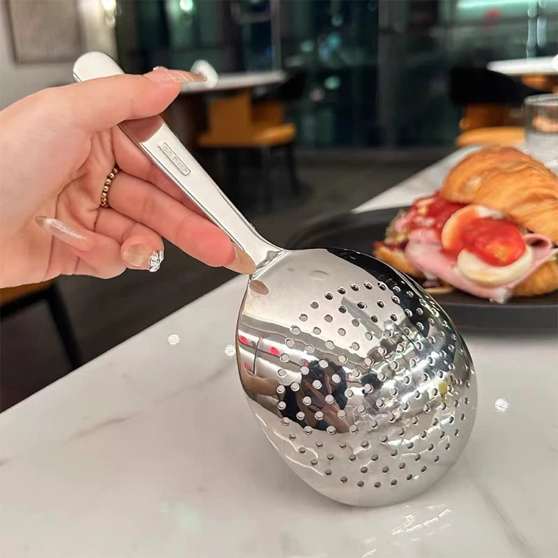 Description Picture 6 of itemStainless Steel Short Handled Round Soup Spoon Public Big Head Spoon Dining Kitchen Restaurant Rice Tableware Kitchen Utensils