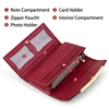 Womens Wallets Carteras Para Mujer Long Purse for Women with Cell Phone Pocket Luxury Designer Leather Wallet RFID Protect 2