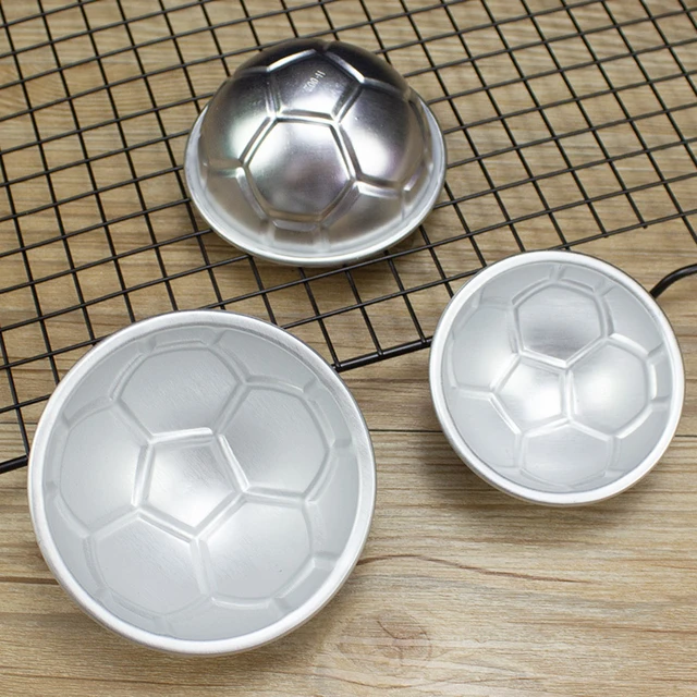 2pcs 7cm Football Cake Chocolate Baking Mould Football Half Ball Cooking  Pan