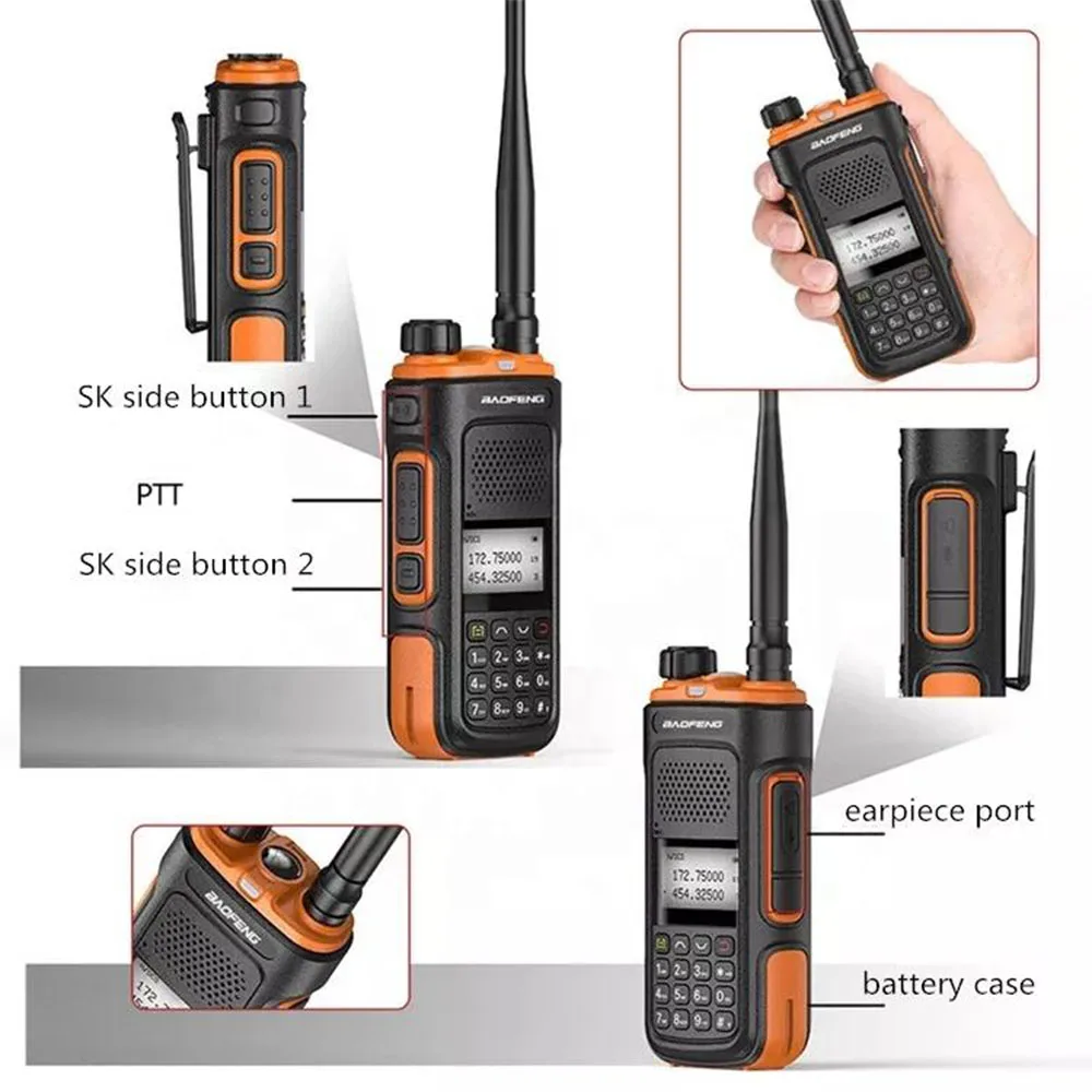 Baofeng UV-10 high power powerful Walkie Talkie uhf vhf Dual Band 10-30KM long rang  Radio Comunicador With LED Light
