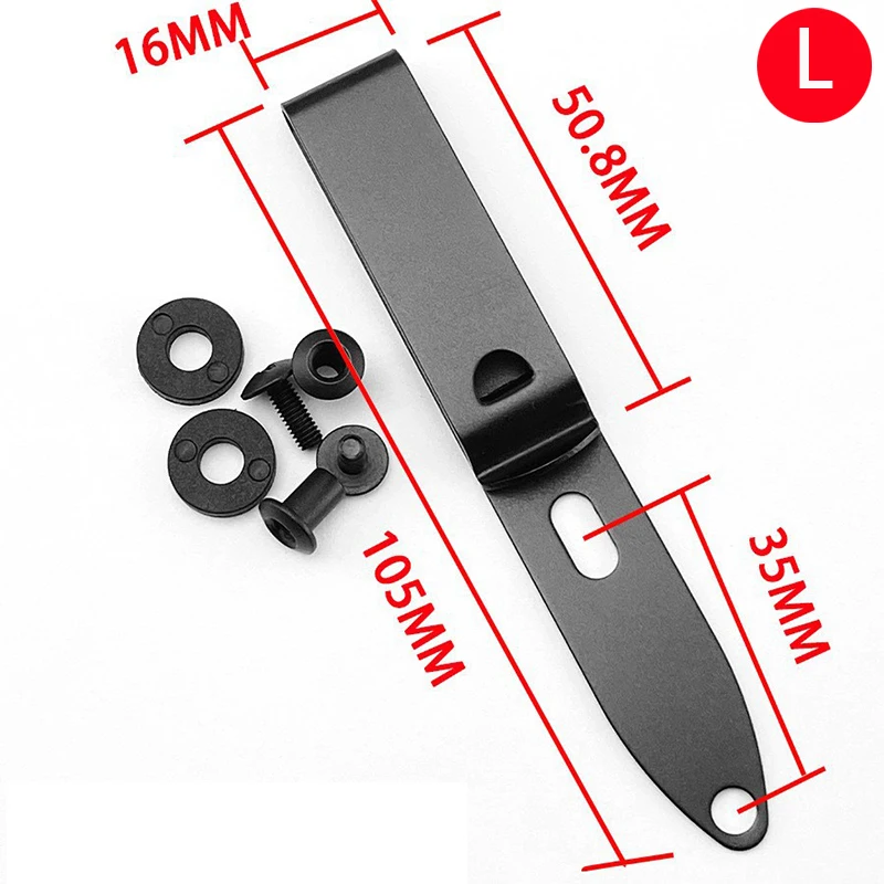 Stainless steel Holster Clip Set Gun Holster Adapter Mounting Hardware Kit Tactical Molle Grip Hooks Hunting Belt Accessories 4