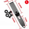 Stainless steel Holster Clip Set Gun Holster Adapter Mounting Hardware Kit Tactical Molle Grip Hooks Hunting Belt Accessories 4