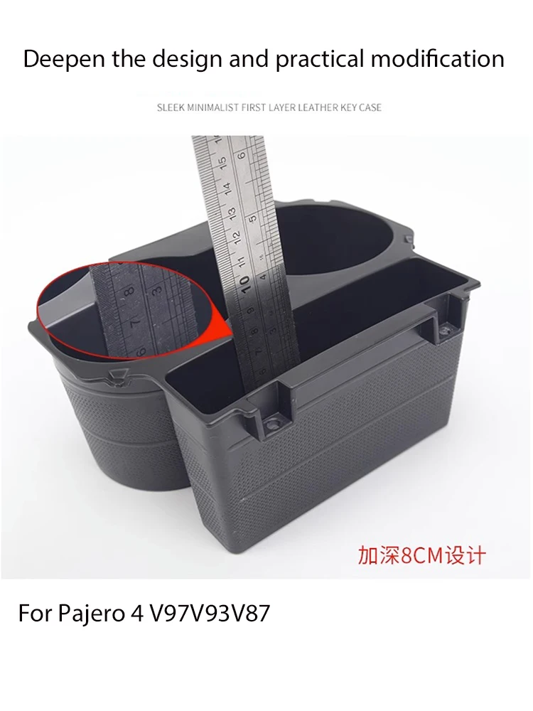 

For Mitsubishi Pajero 4 V97V93V87 center console cup holder shogun Montero interior accessories interior modification