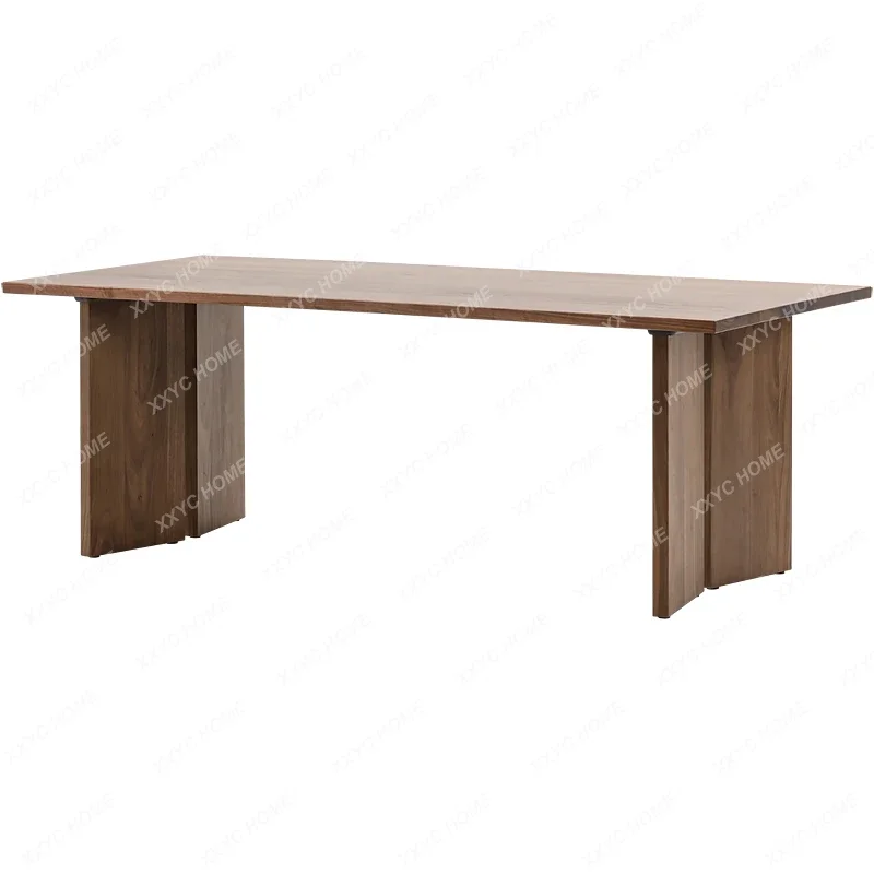 

Nordic Solid Wood Conference Table Long Table Modern Minimalist Large Office Desk and Chair Designer Creative Log Workbench