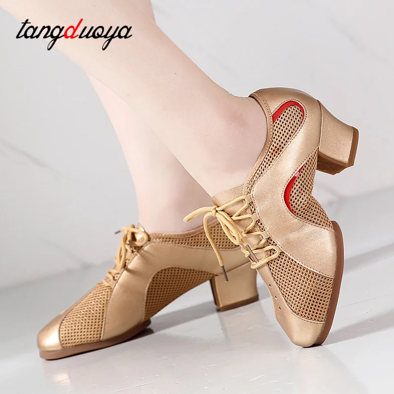 Chaussures De Danse Latine Homme Miyoopark - Lacets, Semelle Daim, Talon 2.5 Cm, Confortables