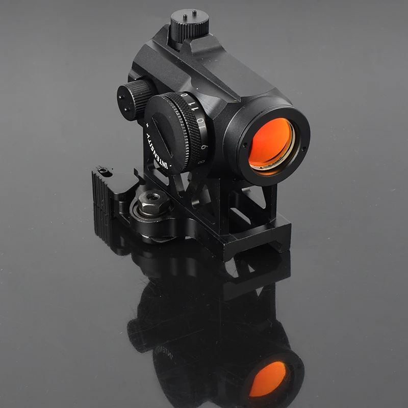 

1x25 Compact Red Dot Sight Tactical Reflex Red Laser 2 MOA Reflex Sight Mini Riflescope with 1 Inch Riser Mount