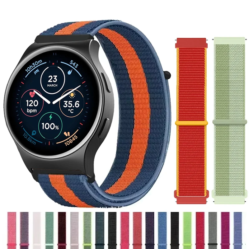 Nylon Loop Watch Band - 20mm/22mm - Breathable Strap in Multiple Colors
