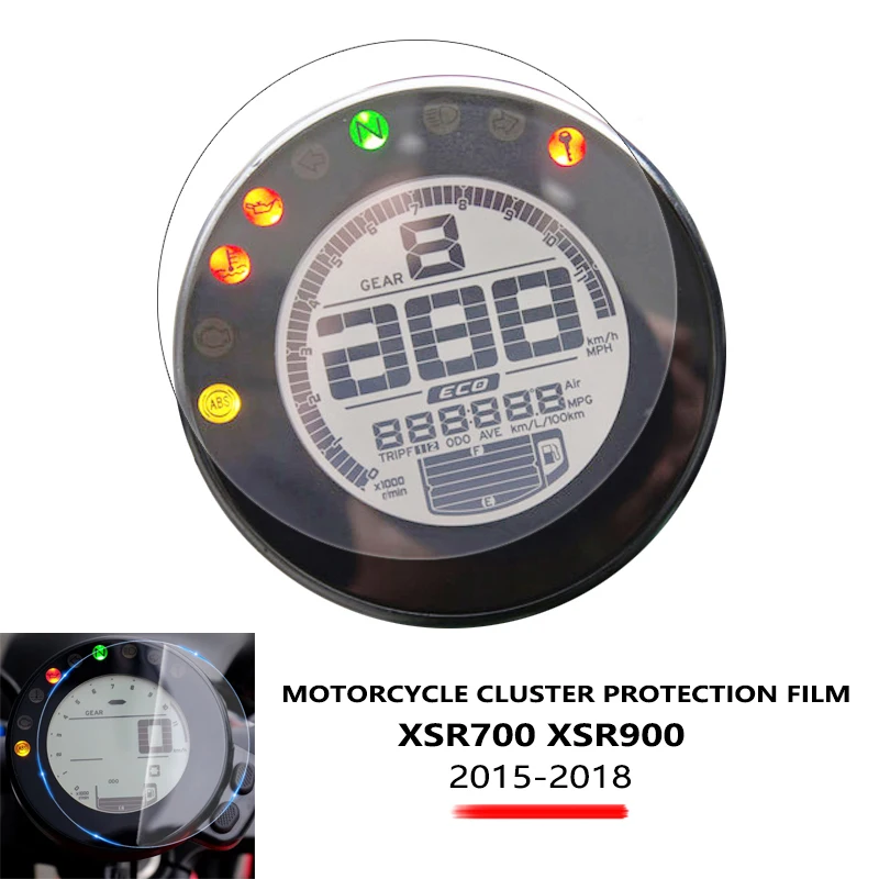 

Кластерная пленка XSR700 XSR900 для защиты экрана от царапин, защитная пленка против царапин для Yamaha XSR 700 XSR 900 2016 2017 2018