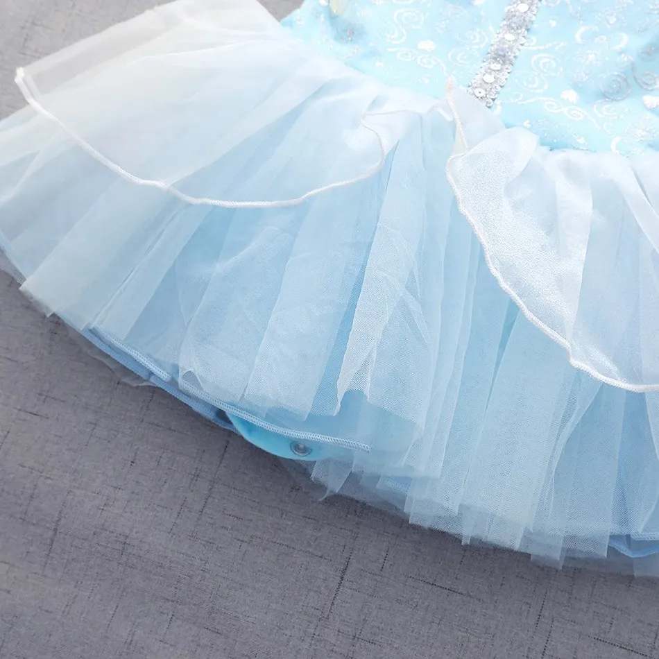 bebê meninas roupas cosplay congelado princesa vestido