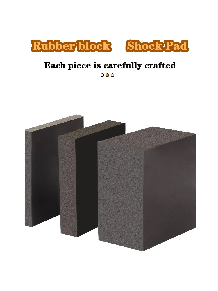 Black Industrial Rubber Blocks WearResistant Noise Reduction Pad