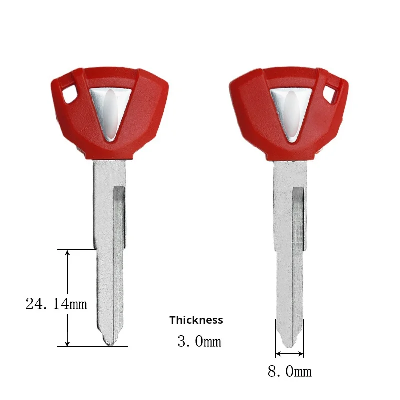 Kawasaki motorcycle key, suitable for: Kawasaki Z400Z650Z800Z900 motorcycle key embryo.(can be placed anti-theft chip).
