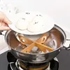 1 PC Bamboo Pot Rack Trivet Detachable Cross Wooden Heat Insulation Anti Scald Cooling Tableware Bowl Holder Tool 5
