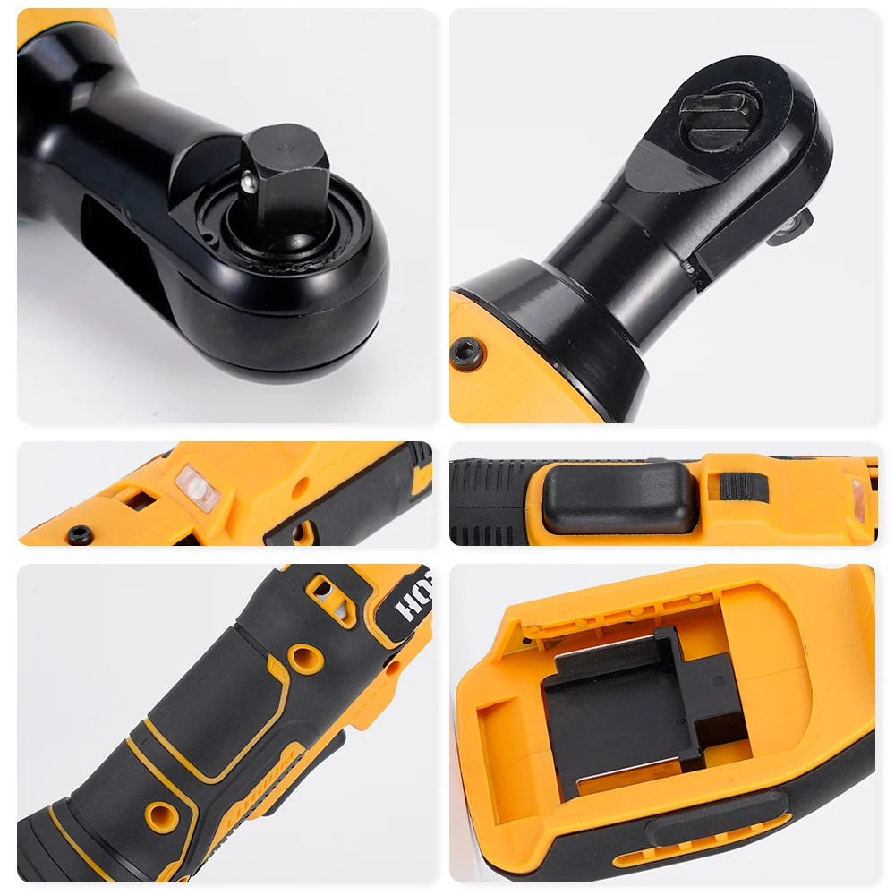 50N.m Cordless Electric Ratchet Wrench 3/8 Inch Angle Drill Screwdriver Removal Screw Nut Car Repair Tool For Makita 18V Battery 5