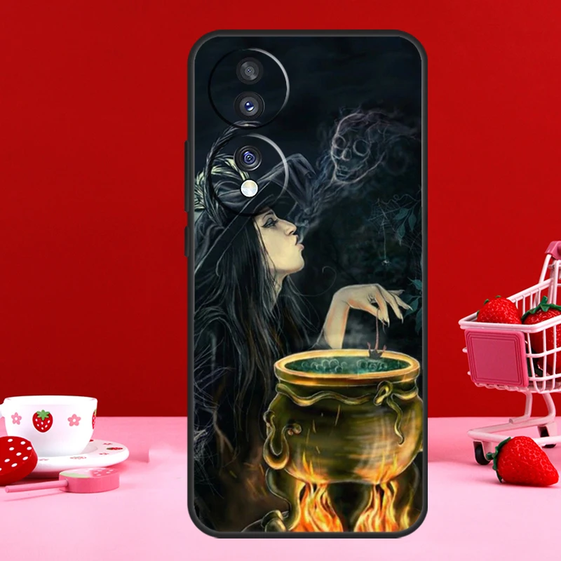 Halloween Moon Witch Horror Magic Phone Case
