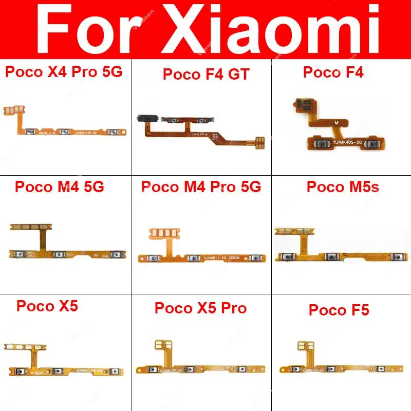 Power Volume Side Button Flex Cable Ribbon Replacement Parts