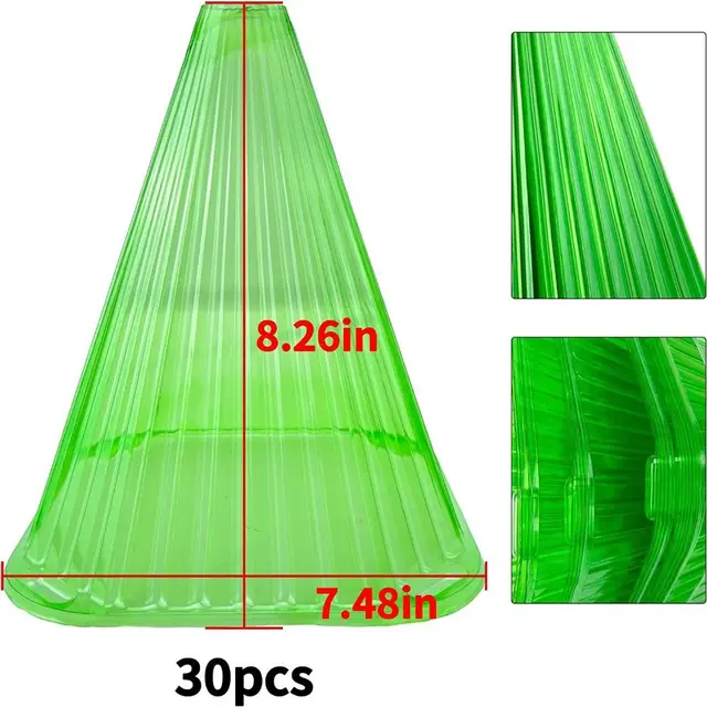 Műanyag Kártevőirtó Tartós Virágcserép -Fedél Saláta Táska Zöldségek Megtakarítás Vízvédő Növény Csiga Gallér Védelme - Image 6